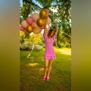 NWT- Anthropologie Faithfull The Brand Margherita Shirred Polka-dot Mini Dress